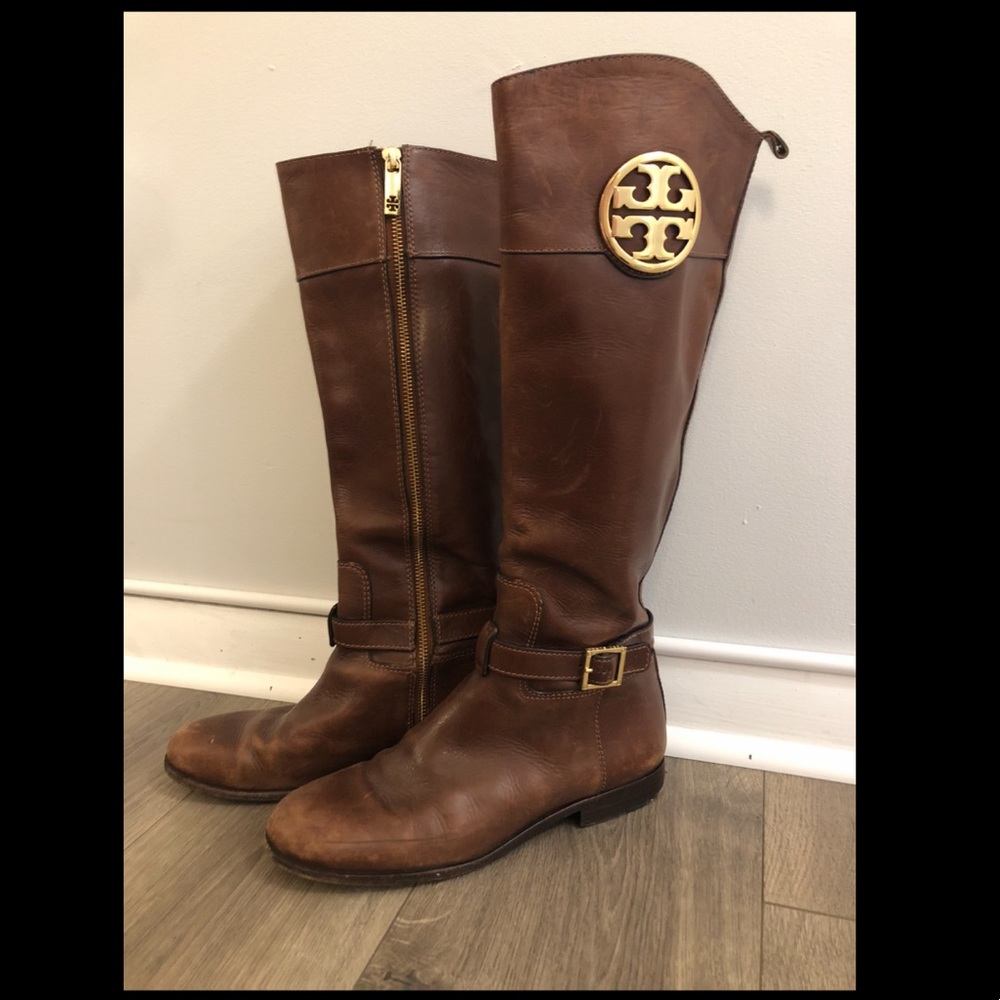 Tory Burch Tan Riding Boots